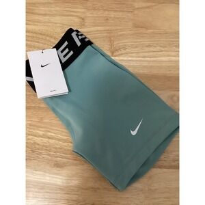 NWT Girls Nike Pro Compression Shorts Green (cannon) /black Medium  IF1737-017
